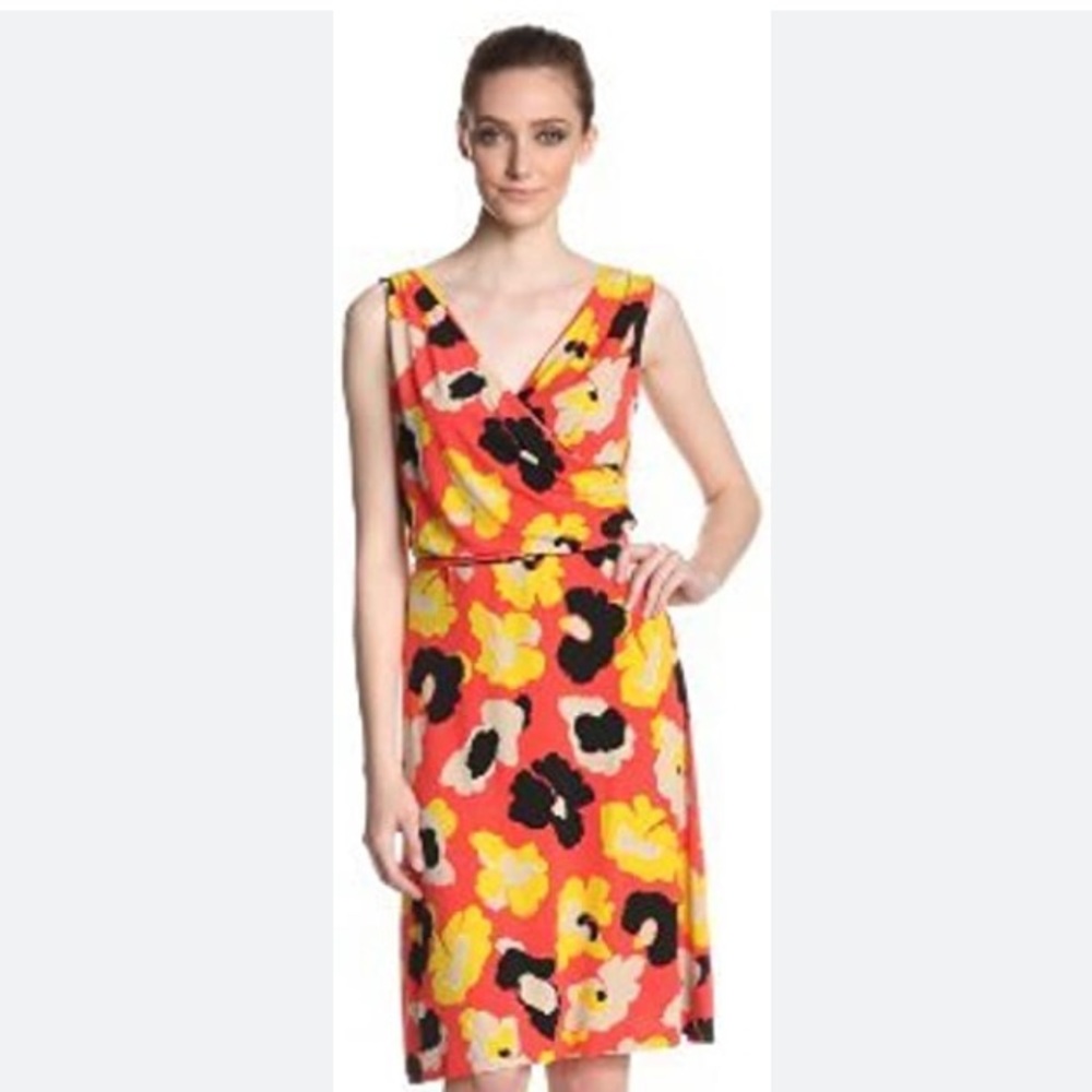 NWT  Anne Klein Ladies Medium Sleeveless Print Dress